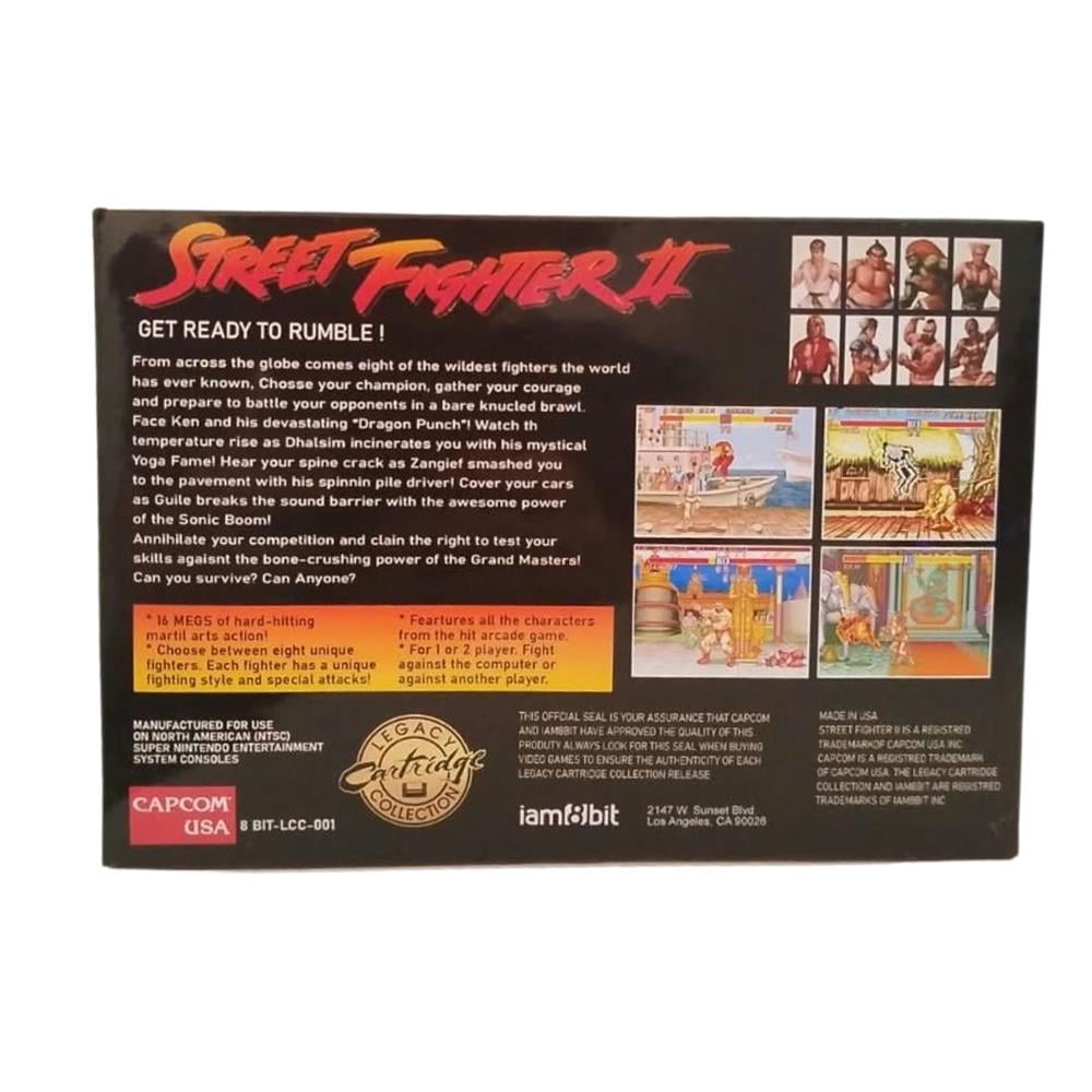 Street Fighter Ii - Snes (Com Caixa) (Repro) (Salvando) (Seminovo)
