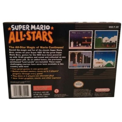 Super Mario All- Stars - Snes (Com Caixa) (Repro) (Salvando) (Seminovo)