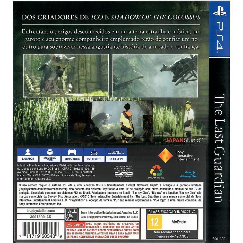 The Last Guardian - Ps4 (Lacre Rasgado) (Novo)