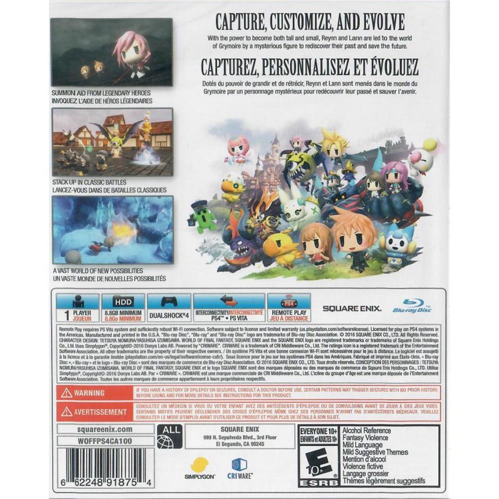 World Of Final Fantasy - Ps4 (Novo)